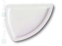 Langenthal Plato Triangular Vajilla 37 - Plato triangular de porcelana blanca, diseño Eurasia (Set de 6)