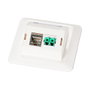 EFB Elektronik ET-25092 Conjunto de marcos multifunción con adaptadores Keystone HDMI y USB