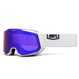 100percent SNOWCRAFT XL Goggle White HiPER Violet Mirror