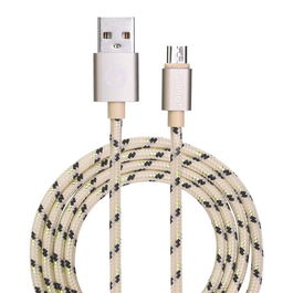 Garbot Cable Micro-USB Trenzado 1m Dorado
