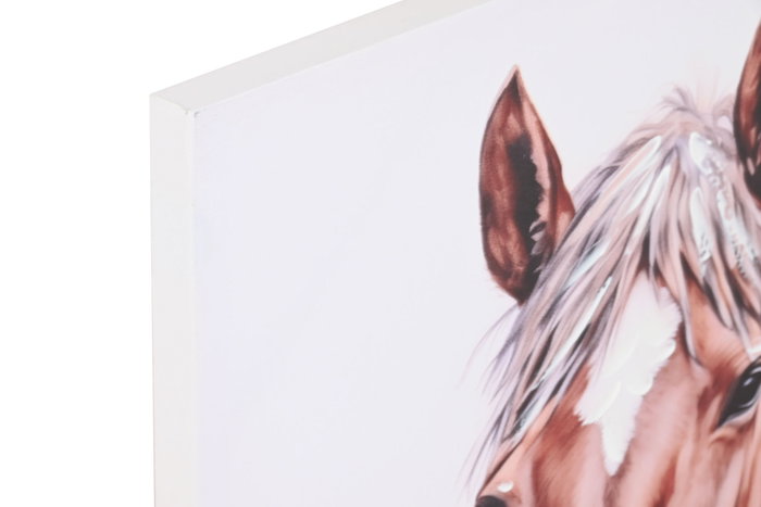 DKD Home Decor Cuadro Lienzo MDF 80x2,5x60 Caballo Surtido de 2 Unidades