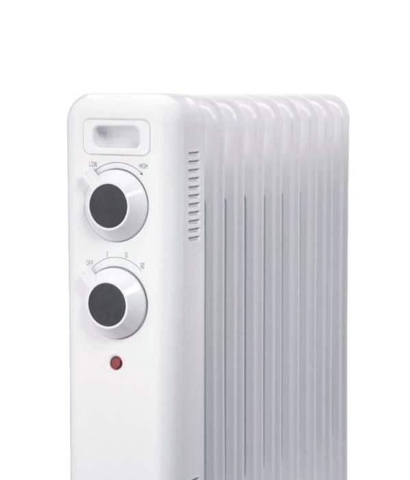 DAEWOO Radiador de aceite de 9 elementos 2000W - blanco