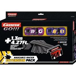 Carrera GO!!! Kit de expansión de circuito y coches, Set de expansión 2 - 2 coches NASCAR, Escala 1:43