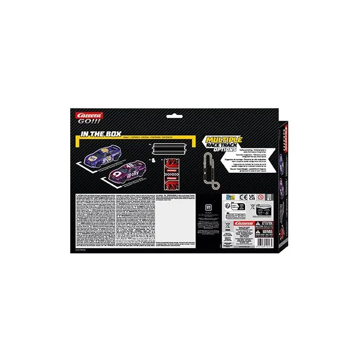 Carrera GO!!! Kit de expansión de circuito y coches, Set de expansión 2 - 2 coches NASCAR, Escala 1:43