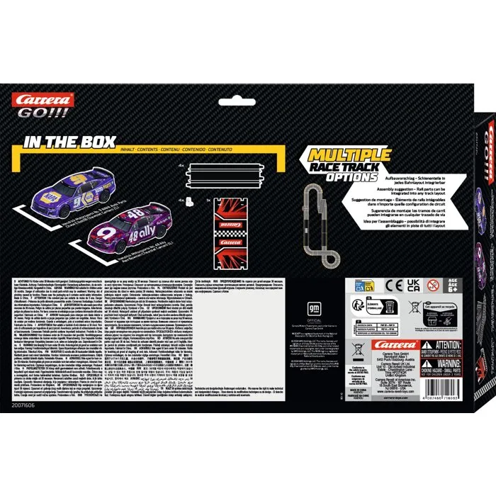 Carrera GO!!! Kit de expansión de circuito y coches, Set de expansión 2 - 2 coches NASCAR, Escala 1:43