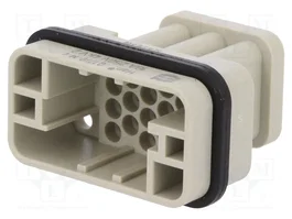 HARTING Han Q 17/0-M-c 10A Plantilla de contacto macho
