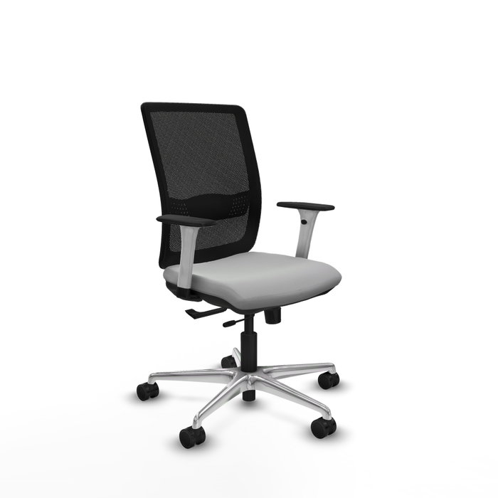 PIQUERAS Y CRESPO Silla de oficina Haches Gris claro y Negro PIQUERAS Y CRESPO Silla de oficina Haches Gris claro y Negro