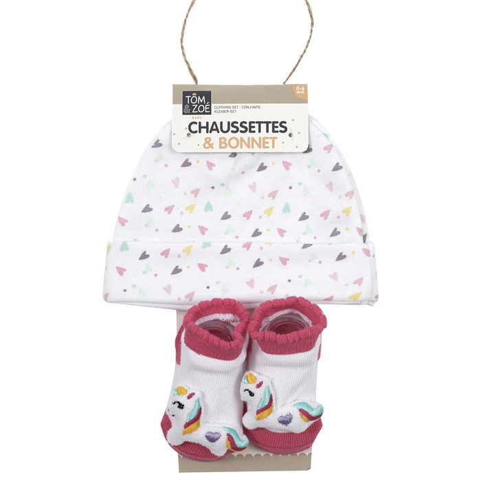 Tom et Zoe Juego Gorro y Peucos Niña, Algodón 100%