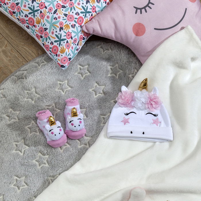 Tom et Zoe Juego Gorro y Peucos Niña, Algodón 100%