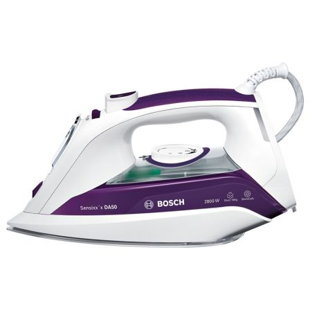 PLANCHA BOSCH SENSIXX DA50 - 2800W - SUPERVAPOR 190G/MIN - SUELA CERANIUM GLISSEE - SISTEMA ANTICAL - REGULADOR VAPOR - DEPOSITO 350ML PLANCHA BOSCH SENSIXX DA50 - 2800W - SUPERVAPOR 190G/MIN - SUELA CERANIUM GLISSEE - SISTEMA ANTICAL - REGULADOR VAPOR - DEPOSITO 350ML