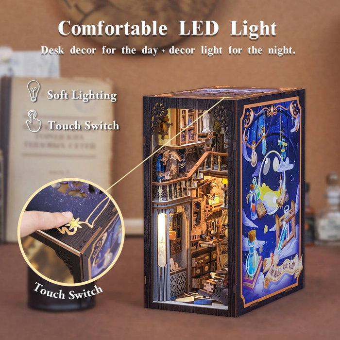 CuteBee Maqueta Book Nook Nebula Common Room