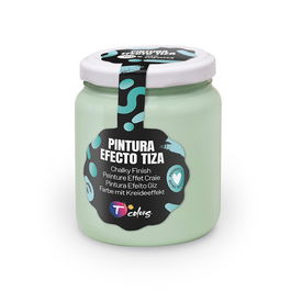 Tcolors Pintura Acrílica Efecto Tiza Color Menta 175 ml - Alta Cubrición, para Juguetes Infantiles, No Necesita Imprimación, Norma EN71-3