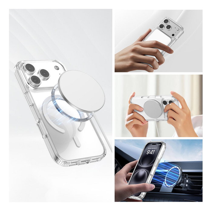 4smarts 541558 Set de Inicio Premium 3 en 1 para Apple iPhone 17 Pro, Transparente, Blanco