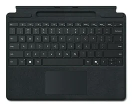 Microsoft Teclado Surface Pro con almacenamiento para lápiz, Negro, Inglés británico