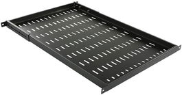 Lanview RAS805BL Estante Fijo para Rack 1U Brazo Lateral Ajustable Negro 485x670x25mm Carga 50kg