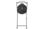 DKD Home Decor Silla Terraza Y Jardin Multicolor Negro 50 x 94 x 42 cm Forja Ceramica