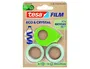 Tesa Cinta Adhesiva Film Eco&cristal Transparente 10 m x 19 mm, 2 Unidades + Miniportarrollos, Para Embalar, Blister