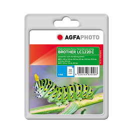 AgfaPhoto APB1220CD Cartucho de Tinta Cian, 7 ml, para Impresoras Brother MFC-J, LC-1220, Compatible, Rendimiento 300 Páginas