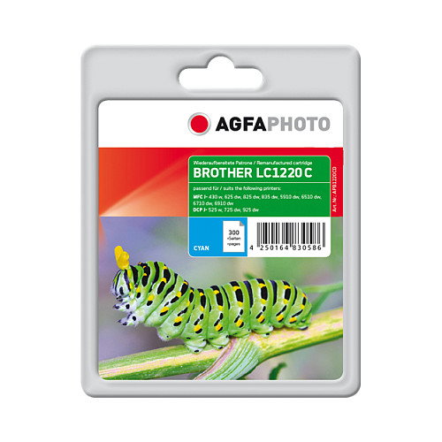 AgfaPhoto APB1220CD Cartucho de Tinta Cian para Brother LC-1220 AgfaPhoto APB1220CD Cartucho de Tinta Cian para Brother LC-1220