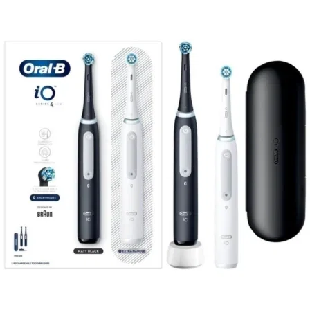 Oral-B Cepillo Dental Eléctrico Oral-B io Series 4 Negro con Funda de Carga Oral-B Cepillo Dental Eléctrico Oral-B io Series 4 Negro con Funda de Carga