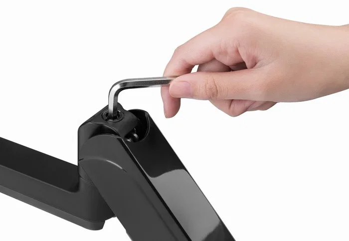 Gembird MA-DA3-01 Soporte para 3 Monitores Ajustable Negro