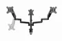 Gembird MA-DA3-01 Soporte para 3 Monitores Ajustable Negro