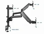 Gembird MA-DA3-01 Soporte para 3 Monitores Ajustable Negro