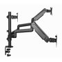GEMBIRD MA-DA3-01 Soporte para 3 Monitores de hasta 27 pulgadas Negro