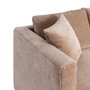Sofá 2 Plazas Taupe Tejido-Madera 165 X 96 X 86 cm