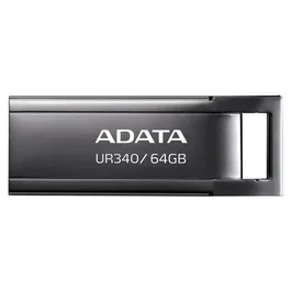 ADATA UR340 USB 64 GB USB Tipo-A 3.2 Gen 2, Velocidad de Lectura 100 MB/s, Negro Metal