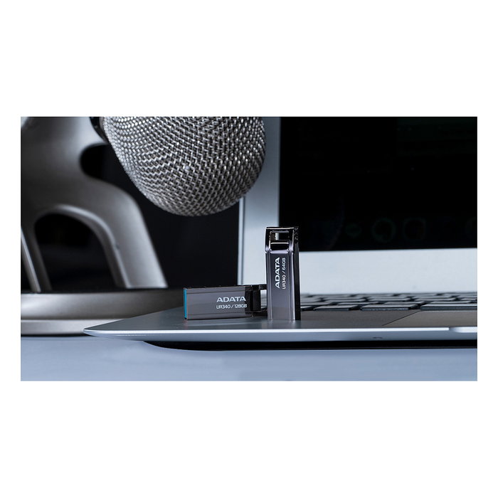 Adata UR340 64 GB USB 3.2 Gen 2 Negro Metal