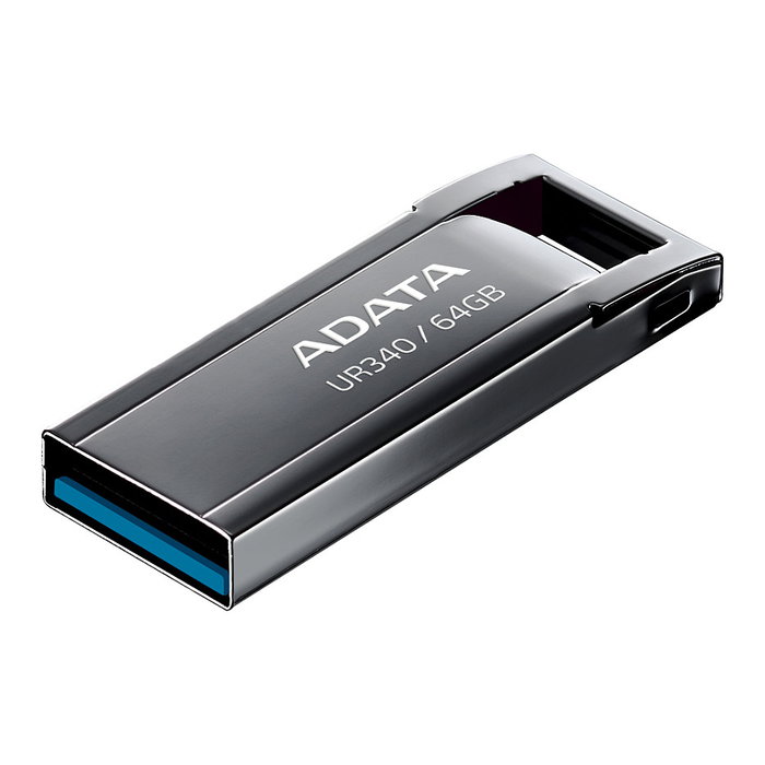 Adata UR340 64 GB USB 3.2 Gen 2 Negro Metal