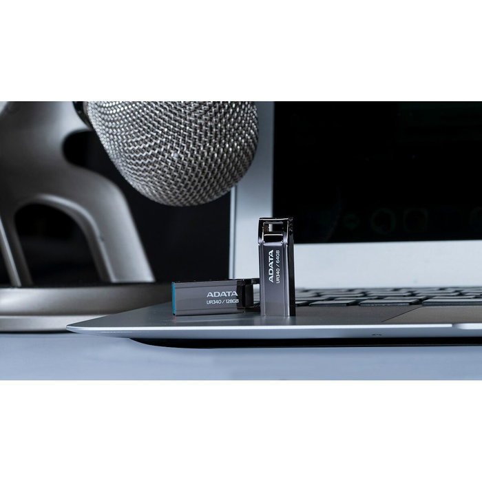 Adata UR340 64 GB USB 3.2 Gen 2 Negro Metal