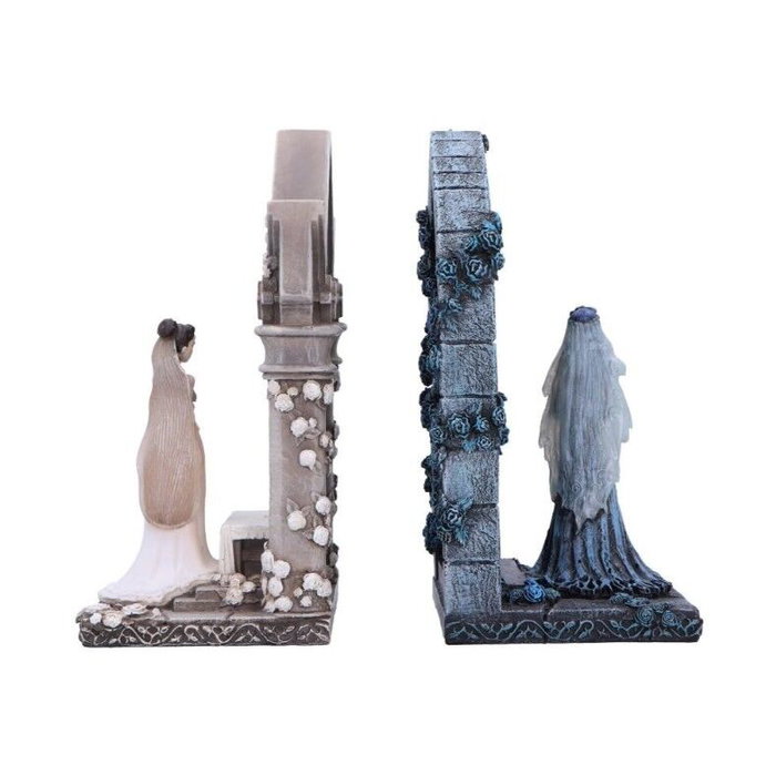 Nemesis Now Sujetalibros Decorativos La Novia Cadáver Emily y Victoria - Figura Resina Coleccionismo Tim Burton