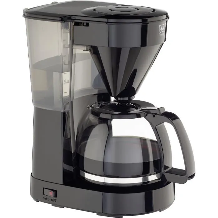 Melitta Easy II Cafetera de goteo con jarra de cristal, 10 tazas, Negro