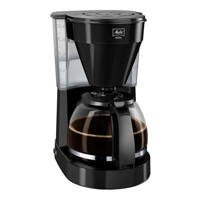 Melitta Easy II Cafetera de goteo con jarra de cristal, 10 tazas, Negro