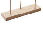 DKD Home Decor Decoración Metal MDF 32x6x38,5 Natural y Blanco