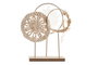 DKD Home Decor Decoración Metal MDF 32x6x38,5 Natural y Blanco