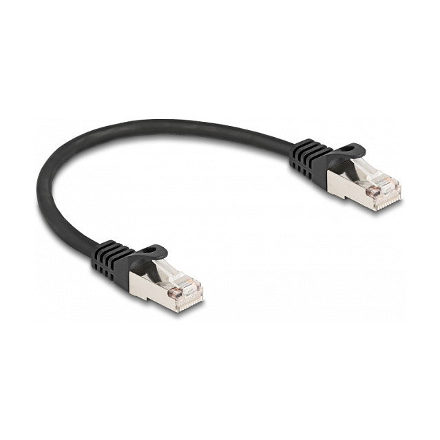 DeLOCK Cable de red RJ50 macho a RJ50 macho S/FTP 0,25 m Negro