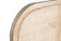 DKD Home Decor Cabecero de Cama Rubberwood y Ratán Natural 180x120 cm