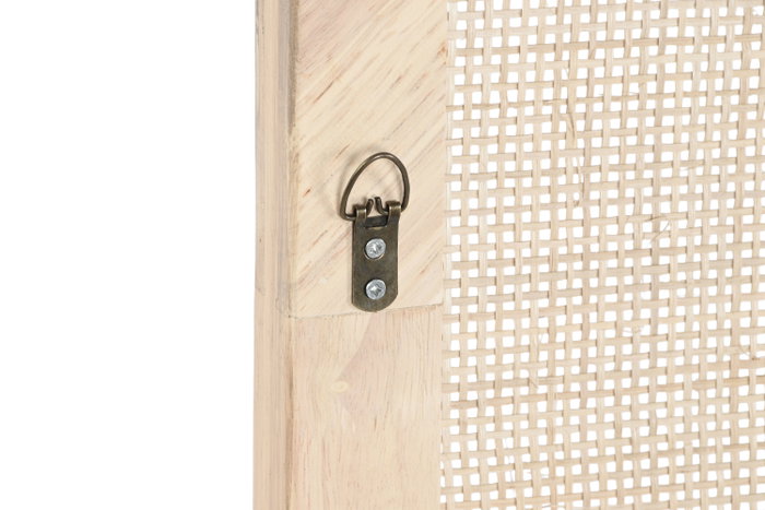 DKD Home Decor Cabecero de Cama Rubberwood y Ratán Natural 180x120 cm DKD Home Decor Cabecero de Cama Rubberwood y Ratán Natural 180x120 cm