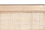 DKD Home Decor Cabecero de Cama Rubberwood y Ratán Natural 180x120 cm