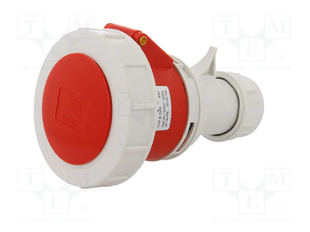 PAWBOL Conector de alimentación AC trifásico Hembra 32A 5 pines PAWBOL Conector de alimentación AC trifásico Hembra 32A 5 pines