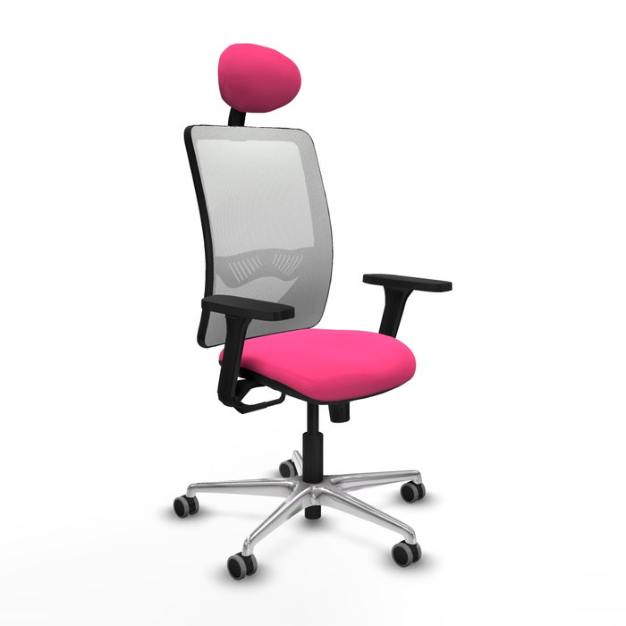 PIQUERAS Y CRESPO Silla de oficina Zulema Rosa y Blanco PIQUERAS Y CRESPO Silla de oficina Zulema Rosa y Blanco