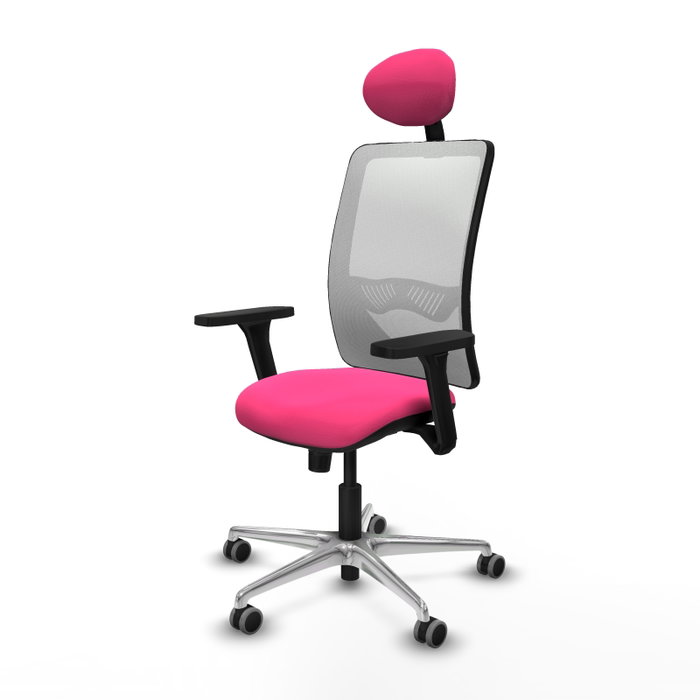 PIQUERAS Y CRESPO Silla de oficina Zulema Rosa y Blanco PIQUERAS Y CRESPO Silla de oficina Zulema Rosa y Blanco