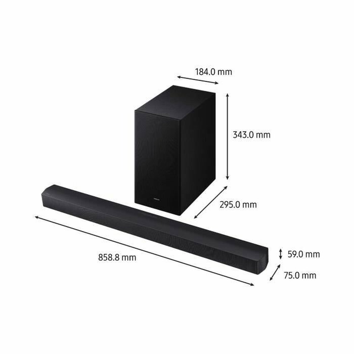 Samsung Barra de sonido HW-B66CF/XE de 3.1 canales con Subwoofer inalámbrico de 6.5'' Samsung Barra de sonido HW-B66CF/XE de 3.1 canales con Subwoofer inalámbrico de 6.5''