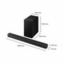 Samsung Barra de sonido HW-B66CF/XE de 3.1 canales con Subwoofer inalámbrico de 6.5''