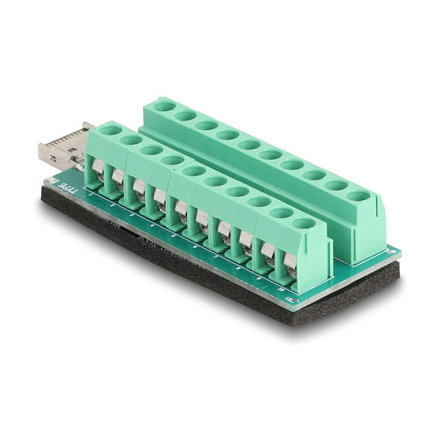 DeLOCK Adaptador USB Type-E Key A Macho a Bloque de Terminales de 20 Pines Verde DeLOCK Adaptador USB Type-E Key A Macho a Bloque de Terminales de 20 Pines Verde