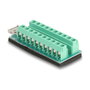 DeLOCK Adaptador USB Type-E Key A Macho a Bloque de Terminales de 20 Pines Verde