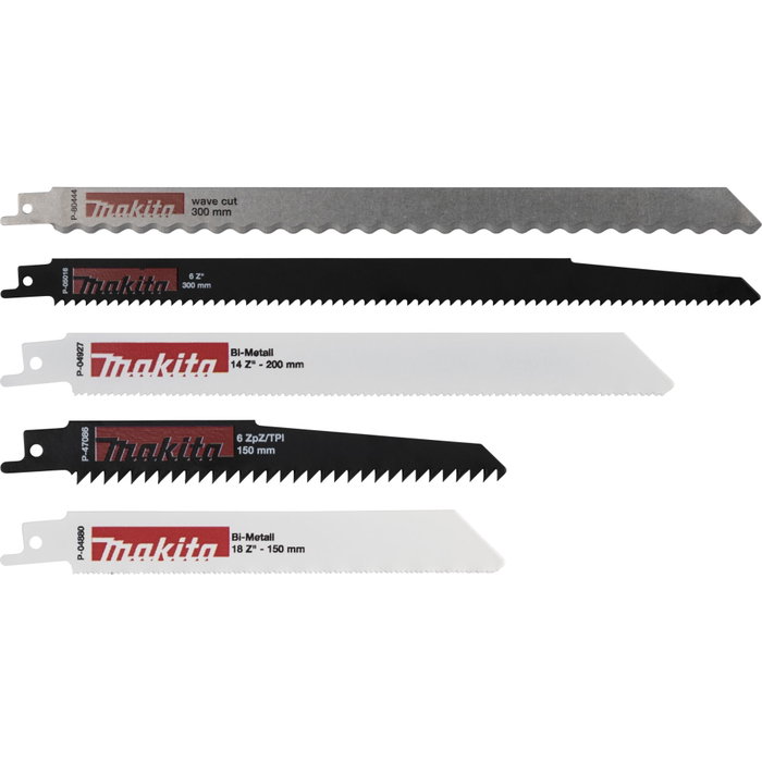 Makita P-83951 Recipro Starter Set Uni de 5 piezas Makita P-83951 Recipro Starter Set Uni de 5 piezas